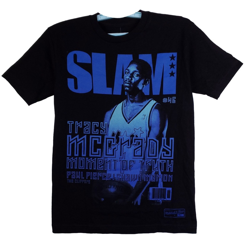 SLAM Tracy McGrady Orlando Magic Mitchell‎ & Ness NBA Small Shirt Black NWT